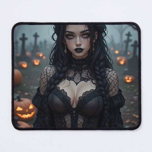 Item preview, Hot Halloween Anime Babe Goth Mommy Waifu Woman designed and sold by Your New Fixation.