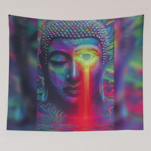 Item preview, The Buddha's Eye Weeping A River Of Light designed and sold by MongLongStudio.