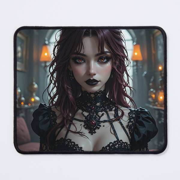 Item preview, Hot Halloween Anime Babe Goth Mommy Waifu Woman designed and sold by Your New Fixation.