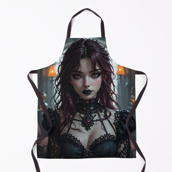 Item preview, Hot Halloween Anime Babe Goth Mommy Waifu Woman designed and sold by Your New Fixation.