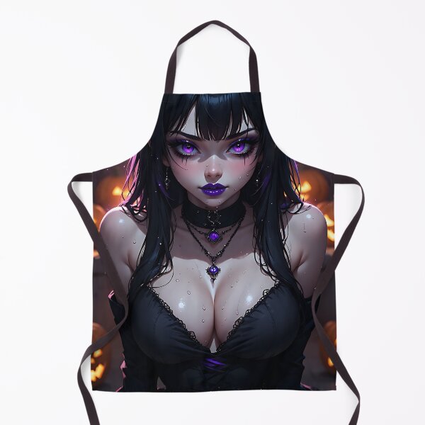 Item preview, Hot Halloween Anime Babe Goth Mommy Waifu Woman designed and sold by Your New Fixation.