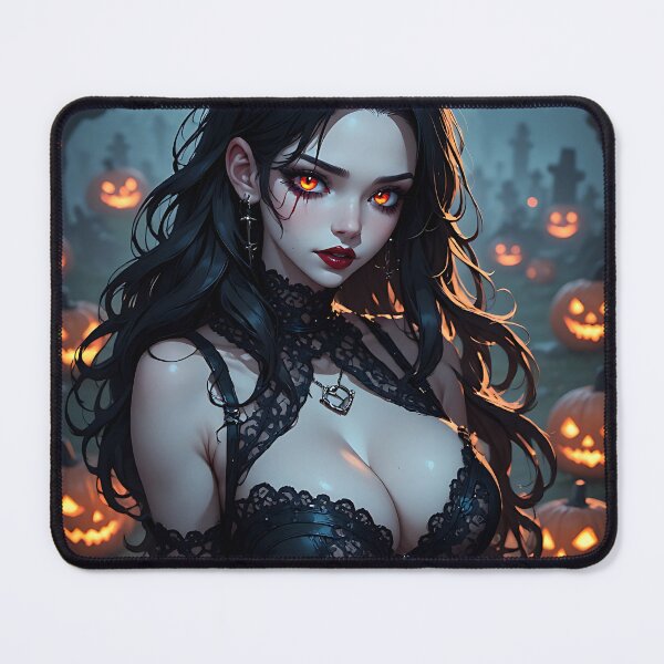 Item preview, Hot Halloween Anime Babe Goth Mommy Waifu Woman designed and sold by Your New Fixation.