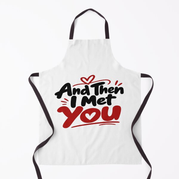 Item preview, And Then I Met You Romantic Love Quote Minimal Typography Design designed and sold by Lovestickerco.