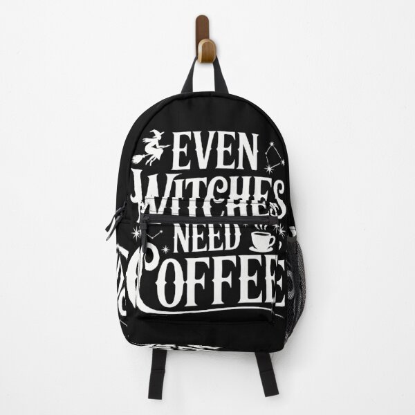Item preview, Even Witches Need Coffee Halloween Witch Broom Coffee Cup designed and sold by Zizo-DR44.