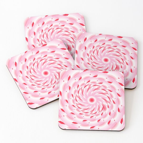 Item preview, Rose Pink Geometric Abstract Spiral Flower 4 designed and sold by Elsy's Art.
