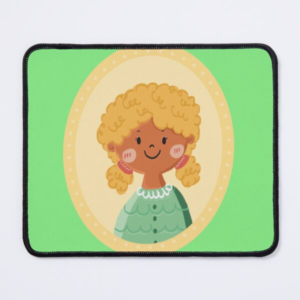 Item preview, Vintage Cameo Portrait Blonde Curly Girl designed and sold by PeachyyDoodle.