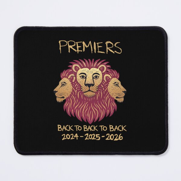 Item preview, Brisbane Lions back to back to back champions designed and sold by vdzooart.