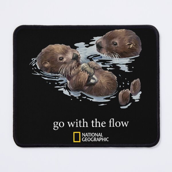 Item preview, Go with The Flow Cute Sea Otter Animal Lover designed and sold by OneFang.