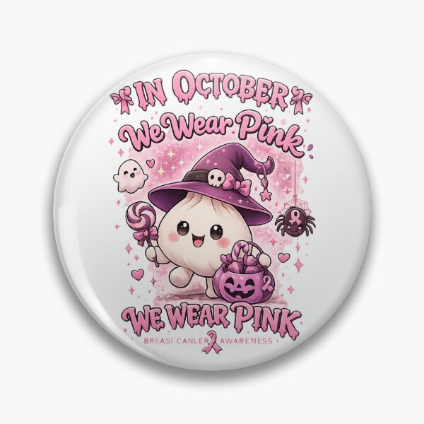 Item preview, Dumplings Pumpkin In October We Wear Pink designed and sold by QuiteOrbit.
