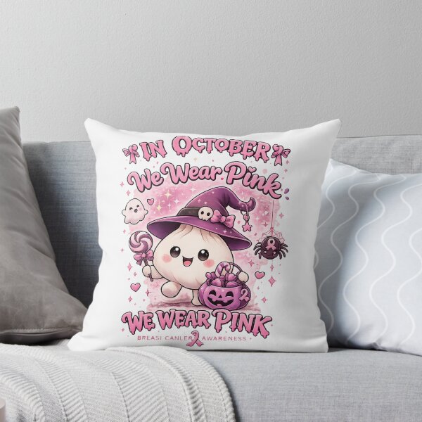 Item preview, Dumplings Pumpkin In October We Wear Pink designed and sold by QuiteOrbit.