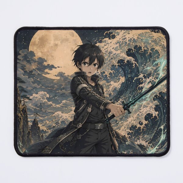 Item preview, Kirito Sword Art Online Moonlit Ocean Guardian designed and sold by mildaclairmo.