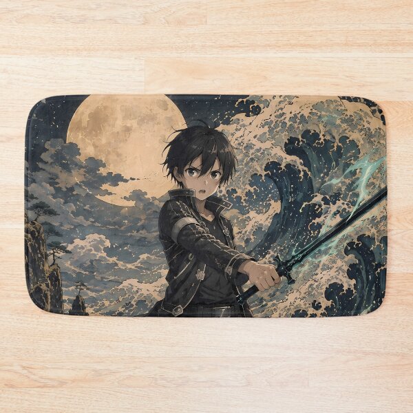 Item preview, Kirito Sword Art Online Moonlit Ocean Guardian designed and sold by mildaclairmo.
