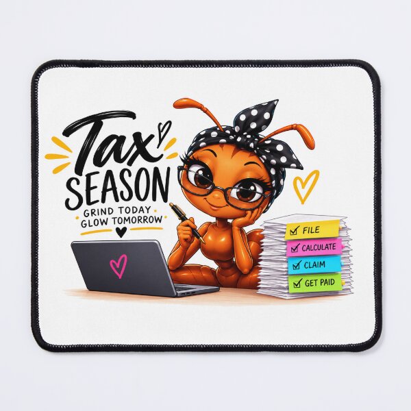 Item preview, Tax Season Grind Today Glow Tomorrow Funny Design designed and sold by Tobietales.