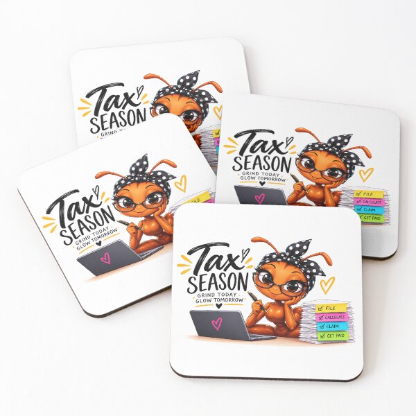 Item preview, Tax Season Grind Today Glow Tomorrow Funny Design designed and sold by Tobietales.