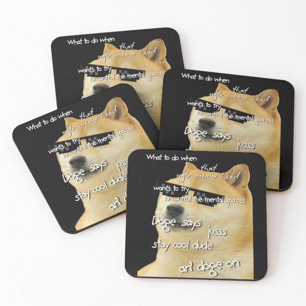 Item preview, an' doge on designed and sold by Elemently.