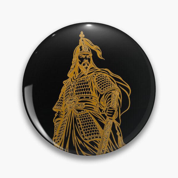 Item preview, Admiral Yi Soon Shin – Gold Line Art Portrait designed and sold by T-domain.