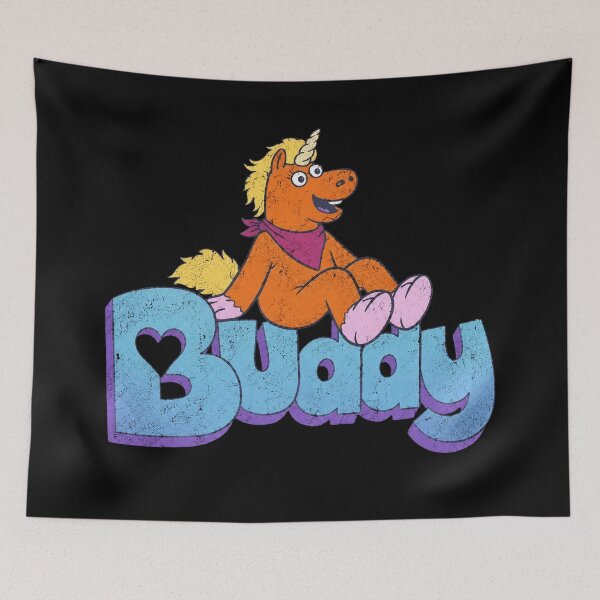 Item preview, Buddy Unicorn Retro designed and sold by RoundtreeBruce.