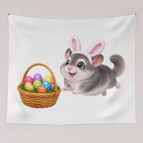 Item preview, Grey Chinchilla Easter Basket designed and sold by Sillytoe.