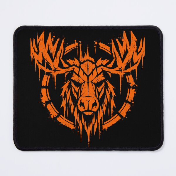Item preview, Distressed Orange Moose Emblem - Bold Wildlife Graphic designed and sold by JonelCrafts.