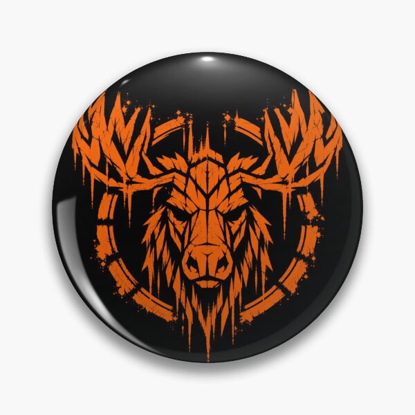 Item preview, Distressed Orange Moose Emblem - Bold Wildlife Graphic designed and sold by JonelCrafts.