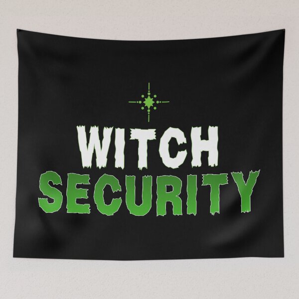 Item preview, Witch Security Gothic Halloween Design for Witches & Spooky Season Fans T-Shirt designed and sold by Teetreasure2.