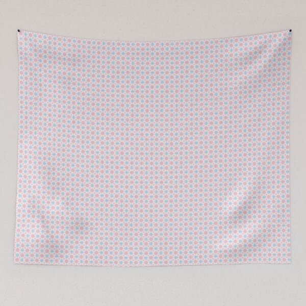 Item preview, Pastel Pink and Blue Geometric Plaid designed and sold by The-Repository.