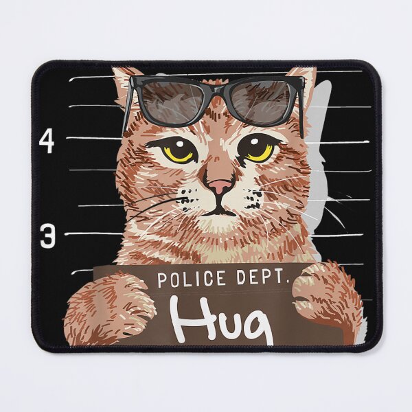 Item preview, Hug Life Funny Cat Thug Gangster Police Dept kitten  designed and sold by OneFang.