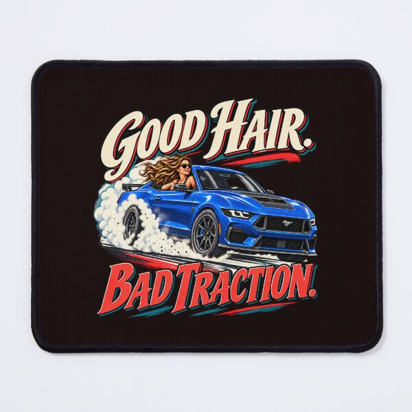 Item preview, Good Hair Bad Traction – Mustang Dark Horse Woman designed and sold by TZehrfeldPhotos.