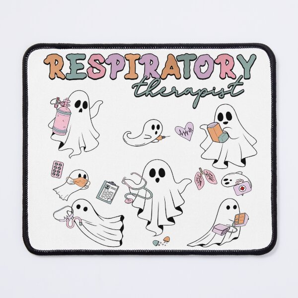 Item preview, Respiratory Therapist Ghost Spooky Halloween Lung Squad RT Long Sleeve T-Shirt designed and sold by Cute-Pretty.