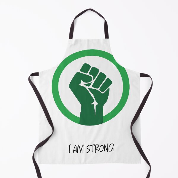 Item preview, I Am Strong Empowerment Affirmation Raised Fist Graphic designed and sold by DVNarts.