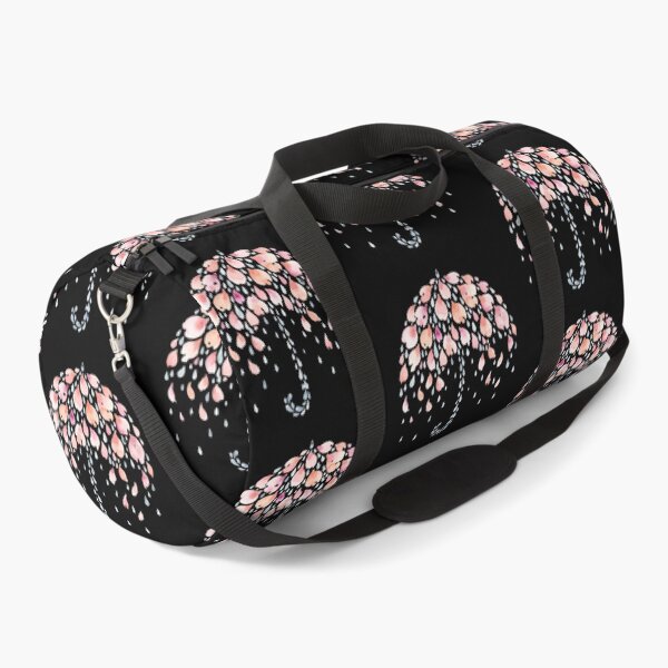 Item preview, Watercolor Pink Floral Umbrella With Rain Drops designed and sold by bvdesignart.