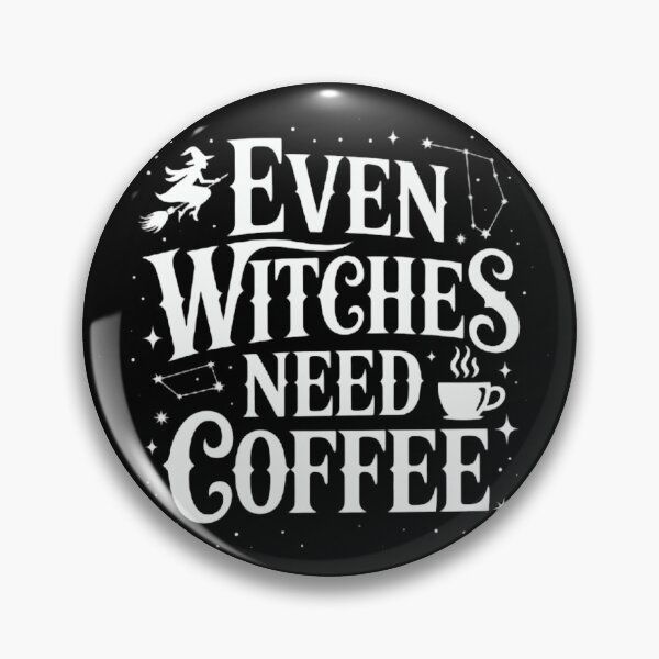Item preview, Even Witches Need Coffee Detailed Halloween Witchy Gift designed and sold by Zizo-DR44.