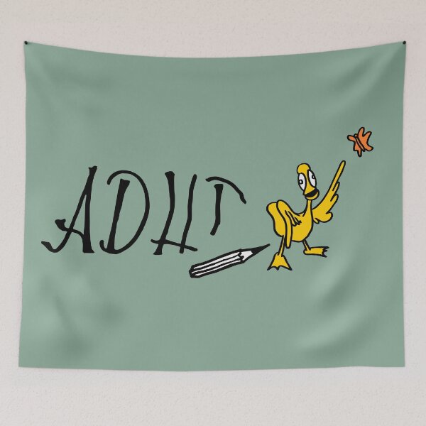 Item preview, ADHD Duck – Easily Distracted by a Butterfly designed and sold by Tonband.