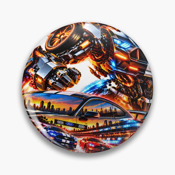 Item preview, Transforming Mustang Robot – Futuristic Racing Car Mecha designed and sold by Arulsha.