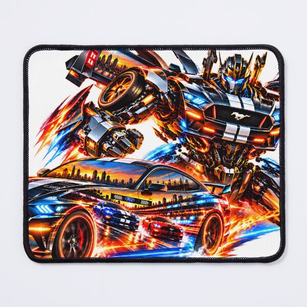 Item preview, Transforming Mustang Robot – Futuristic Racing Car Mecha designed and sold by Arulsha.