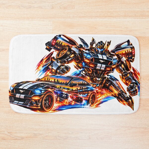 Item preview, Transforming Mustang Robot – Futuristic Racing Car Mecha designed and sold by Arulsha.
