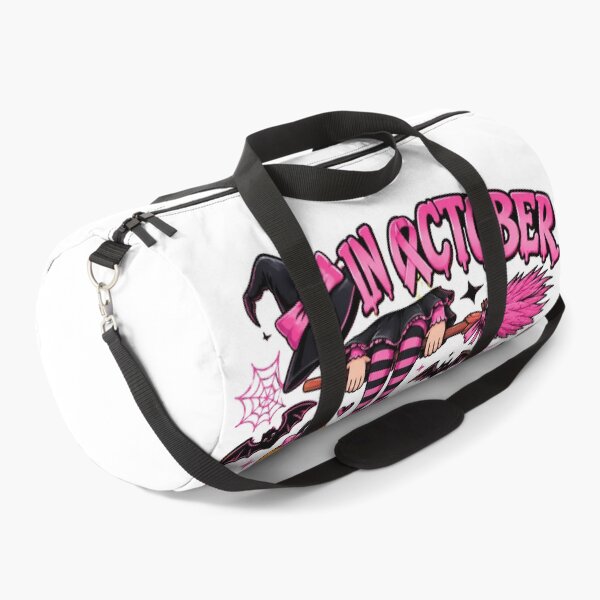 Item preview, In October We Wear Pink Halloween witch designed and sold by QuiteOrbit.