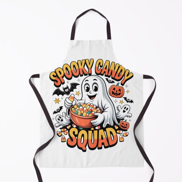 Item preview, Spooky Candy Squad, Funny Ghost Candy Corn Halloween Sleeveless Tank Top designed and sold by elachhabdesign.