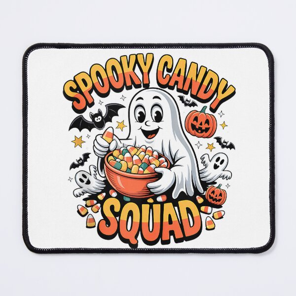 Item preview, Spooky Candy Squad, Funny Ghost Candy Corn Halloween Sleeveless Tank Top designed and sold by elachhabdesign.