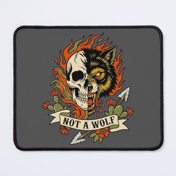 Item preview, Not A Wolf Traditional Tattoo - Skinwalker designed and sold by Fictional Ink Society.