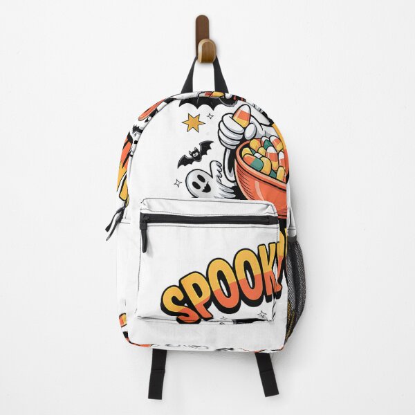 Item preview, Spooky Candy Squad, Funny Ghost Candy Corn Halloween Sleeveless Tank Top designed and sold by elachhabdesign.