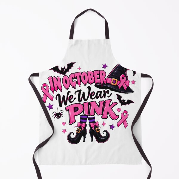 Item preview, Funny Halloween witch breast cancer awareness designed and sold by QuiteOrbit.