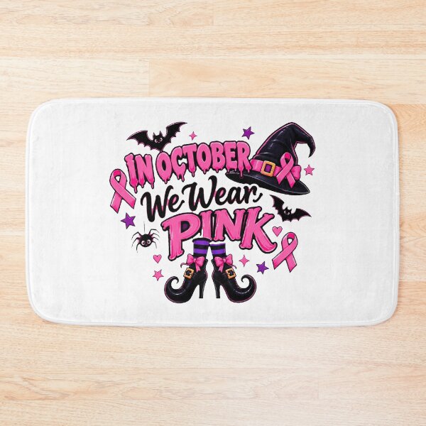 Item preview, Funny Halloween witch breast cancer awareness designed and sold by QuiteOrbit.