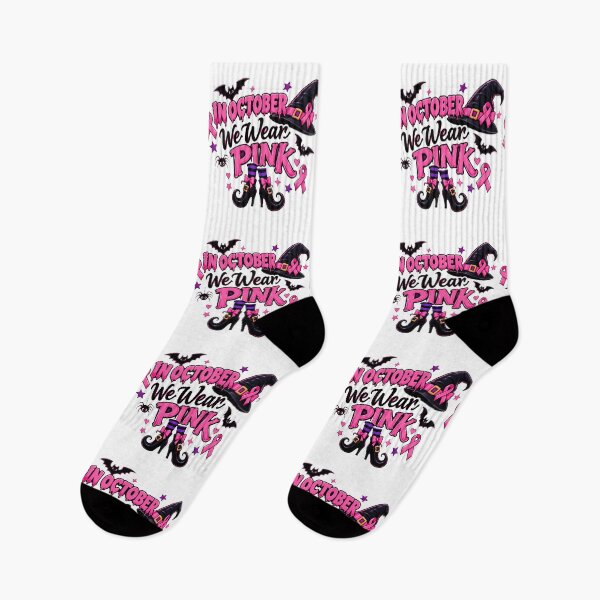 Item preview, Funny Halloween witch breast cancer awareness designed and sold by QuiteOrbit.