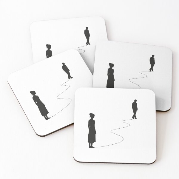 Item preview, Minimalist Relationship Breakup Art. Minimalist Relationship Art, Breakup Print, Emotional Coule Artwork, Black And White Print designed and sold by Studio pod Burom.