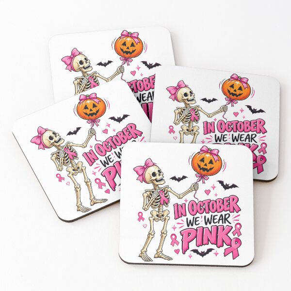 Item preview, breast cancer awareness Funny Halloween Skeleton Pumpkin Balloon designed and sold by QuiteOrbit.