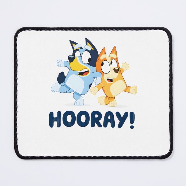 Item preview, Bluey & Bingo HOORAY Cartoon Dogs designed and sold by Kleinpixel.