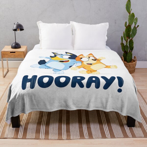 Item preview, Bluey & Bingo HOORAY Cartoon Dogs designed and sold by Kleinpixel.