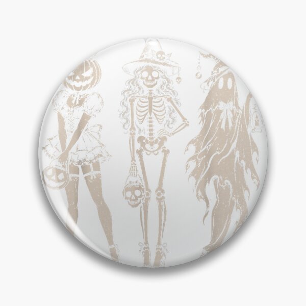 Item preview, Halloween Spooky Girl Squad Retro Skeleton Ghost Witchy Fall T-Shirt designed and sold by TinyHands-Art.