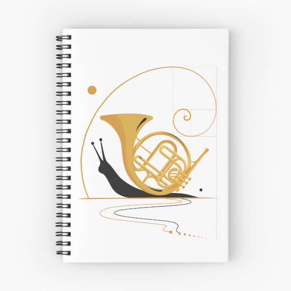 Item preview, French Horn Snail, Funny Music Print, French Horn Player Gift, Whimsical Musical Illustration, Brass Instrument Art, Modern Musical Illustration designed and sold by Studio pod Burom.
